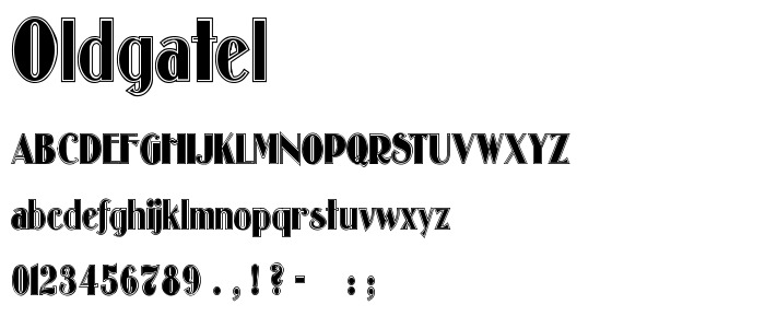 Oldgatel font
