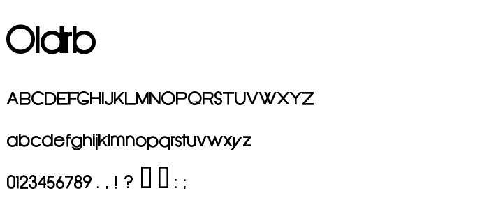 Oldrb font