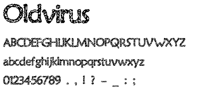 Oldvirus font