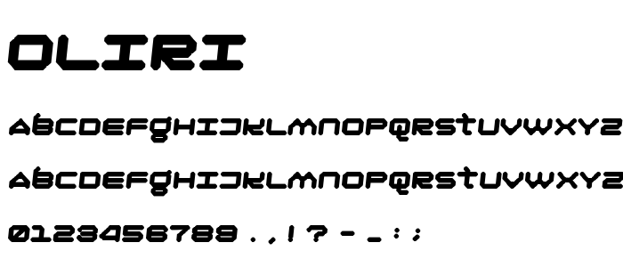 Oliri font