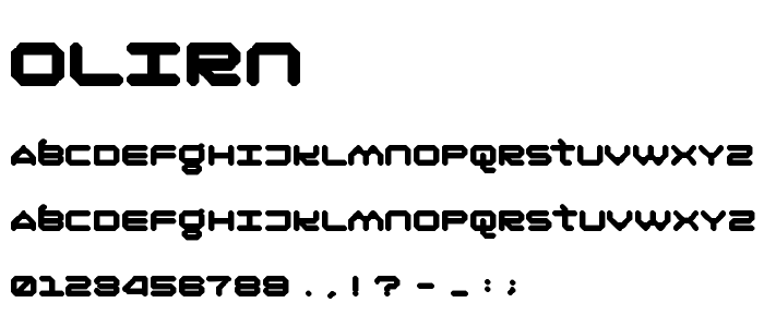 Olirn font