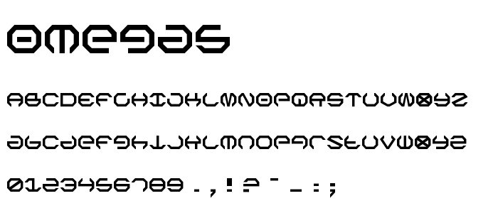 Omega5 font