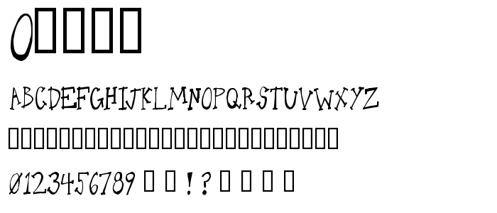 Oneld font