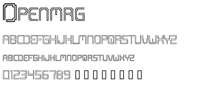 Openmrg font