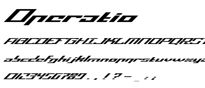 Operatio font