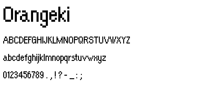 Orangeki font