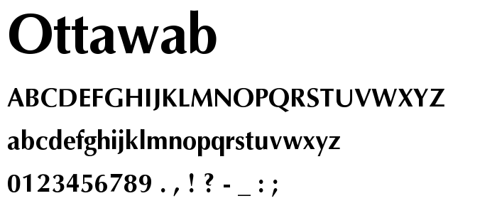 Ottawab font