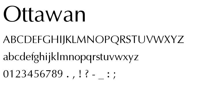 Ottawan font