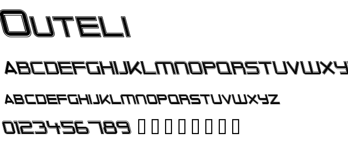 Outeli font