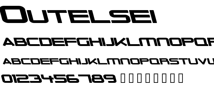 Outelsei font