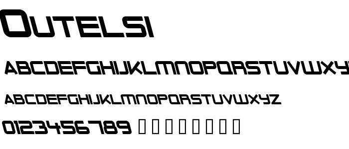 Outelsi font