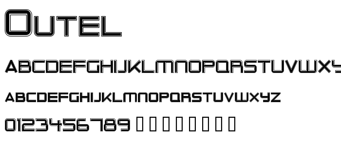 Outel font