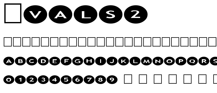 Ovals2 font