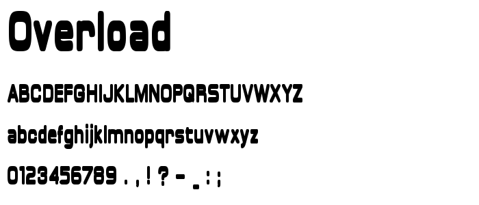Overload font