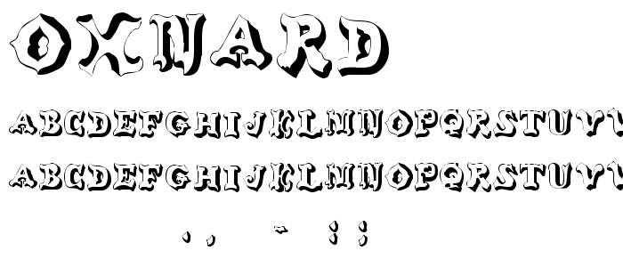 Oxnard font