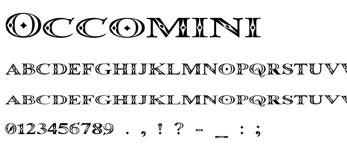 Occomini font