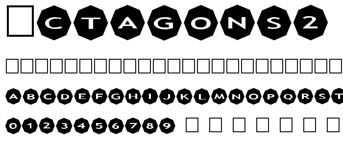 Octagons2 font