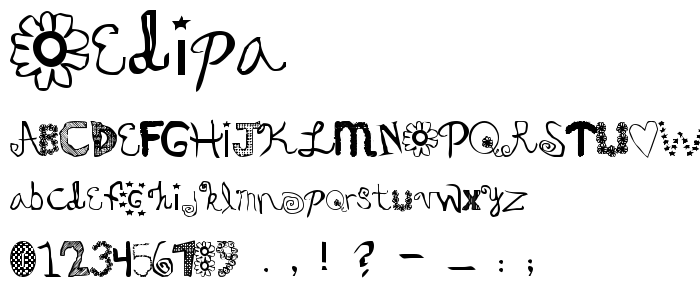 Oedipa font