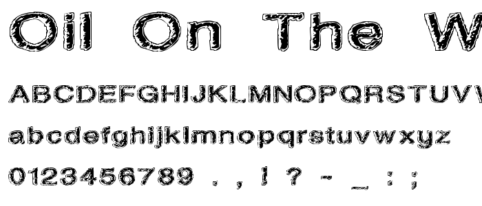 Oil_On_The_Water font