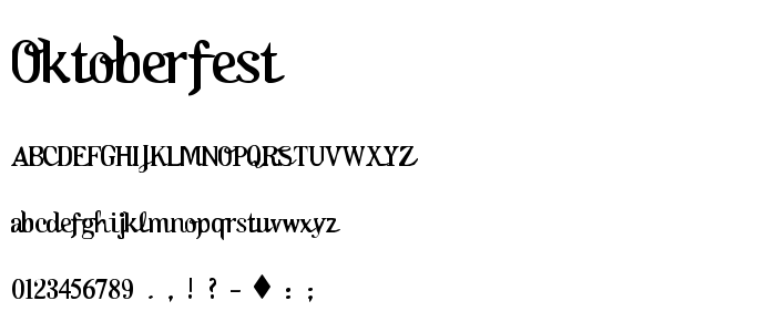 Oktoberfest font