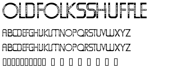 Oldfolksshuffle font