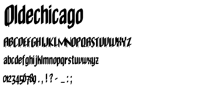 Oldechicago font