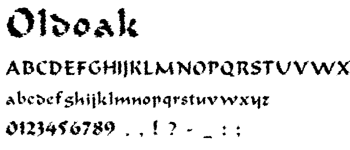 Oldoak font