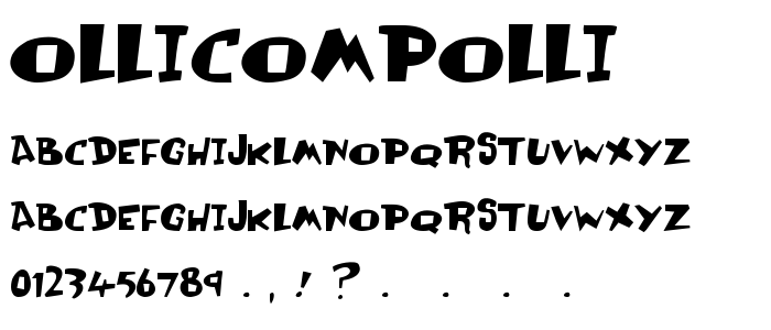 Ollicompolli font