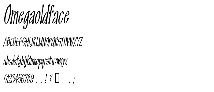 Omegaoldface font