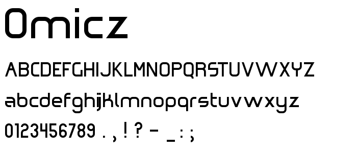 Omicz font