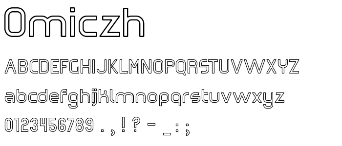 Omiczh font