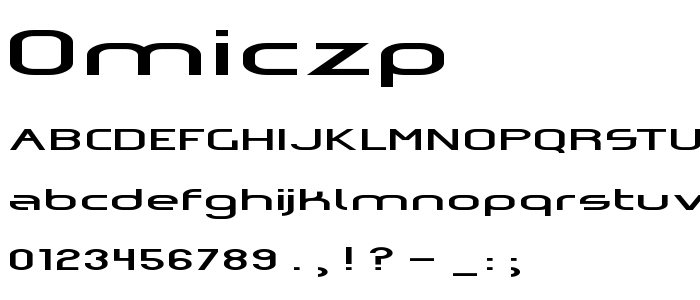 Omiczp font