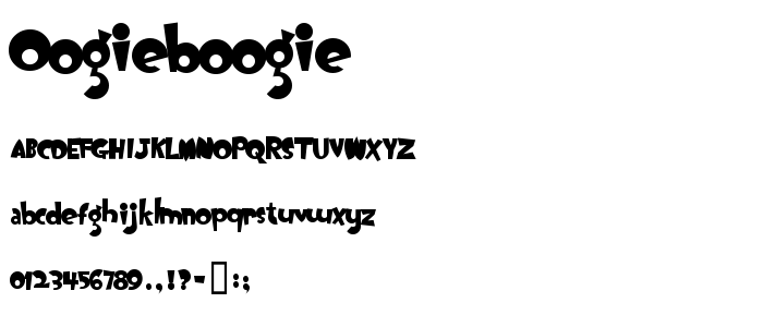 Oogieboogie font