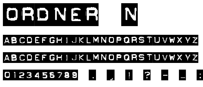 Ordner_N font