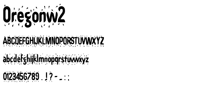 Oregonw2 font