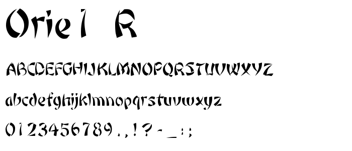 Orie1__R font
