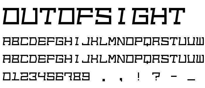 Outofsight font