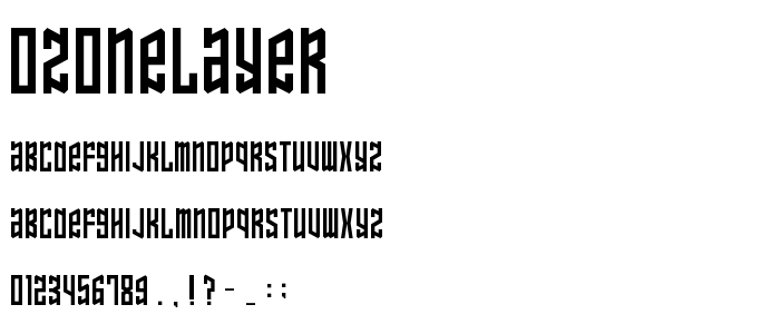 Ozonelayer font