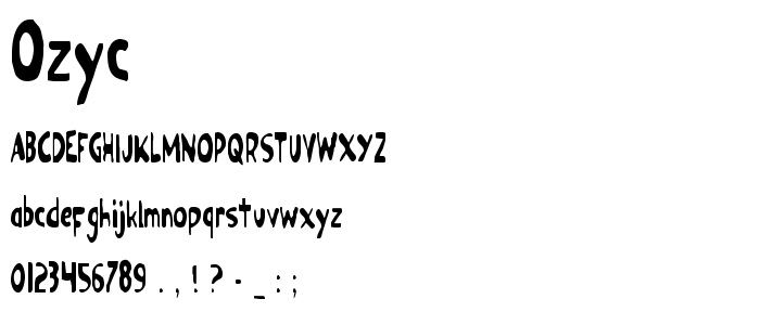 Ozyc font