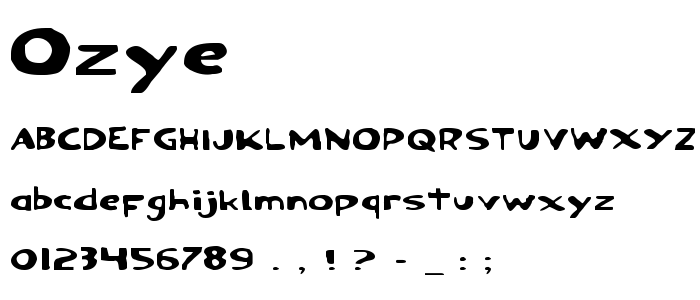 Ozye font