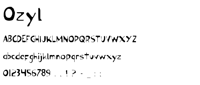 Ozyl font