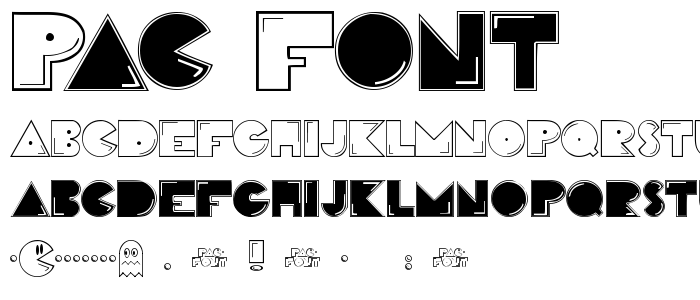Pac_Font font