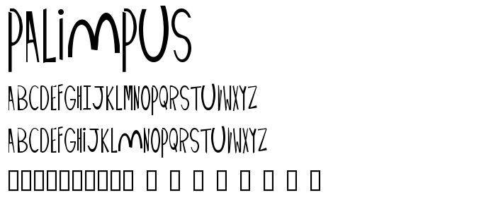 Palimpus font