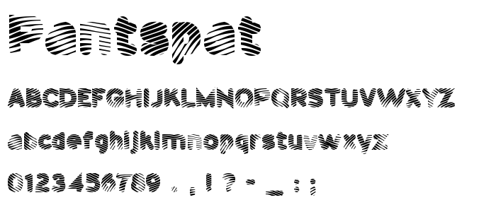 Pantspat font