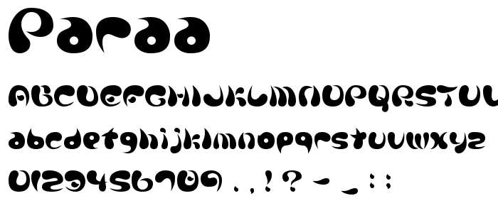 Paraa font