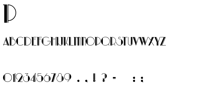 Parklane font