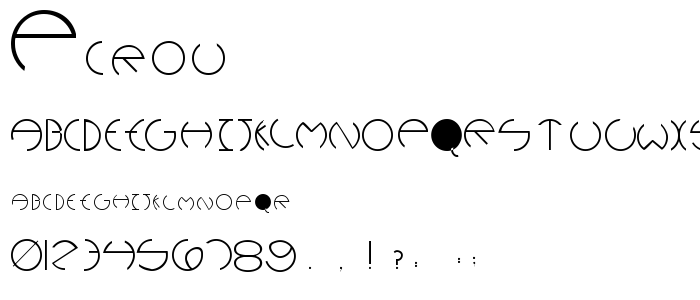 Pcrounde font