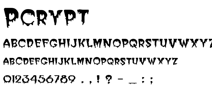 Pcrypt font