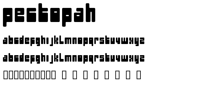 Pectopah font