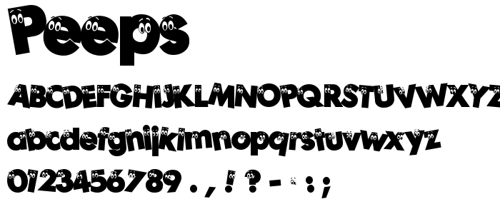 Peeps font